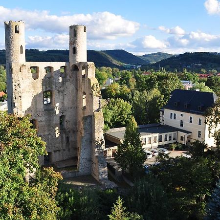 Hotel Am Hohen Schwarm Saalfeld Saale Bagian luar foto